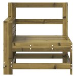 vidaXL Canapé de jardin accoudoir 69x62x70 5 cm bois de pin imprégné