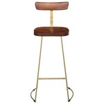 vidaXL Tabourets de bar lot de 2 49x43x103 cm bois de manguier massif