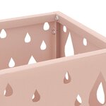 vidaXL Porte-parapluie Rose 15 5 x 15 5 x 49 cm Acier
