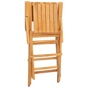 vidaXL Chaises de jardin pliantes lot de 4 55x61x90cm bois massif teck
