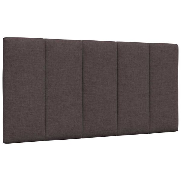 vidaXL Coussin de tête de lit Hanko marron foncé 100 cm tissu