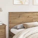 vidaXL Tête de lit Chêne artisanal 200 cm Bois d'ingénierie