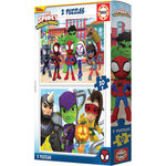 Puzzle - Spiderman - Spidey et ses ais - 2 modèles de 20 pièces - Enfant dès 4 ans