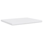 vidaXL Matelas en mousse blanc 160x200 cm 7 zones dureté 20 ILD