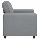 vidaXL Fauteuil gris clair 100x77x82 cm tissu