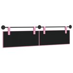 vidaXL Tête de lit suspendue Rose Tissu