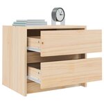 vidaXL Table de chevet 40x31x35 5 cm bois de pin massif