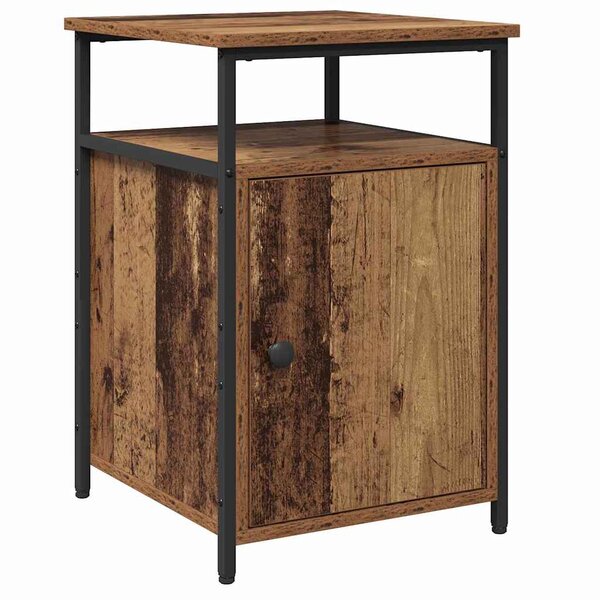 vidaXL Cabinet de chevet Vieux bois Bois d'ingénierie
