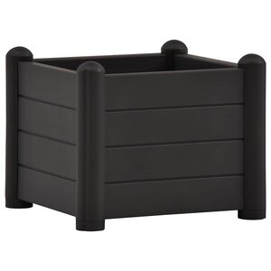 vidaXL Lit surélevé de jardin PP Anthracite 43x43x35 cm