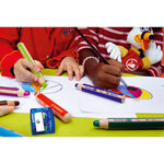 Crayon WOODY 3 en 1 Extra large vermillon STABILO