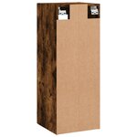 vidaXL Armoire murale chêne fumé 34 5x34x90 cm