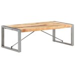 vidaXL Table basse 120x60x40 cm Bois de manguier brut