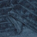 vidaXL Jeté Bleu marine 200 x 150 cm Toison