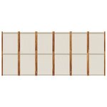 vidaXL Cloison de séparation 6 panneaux gris clair 420x180 cm