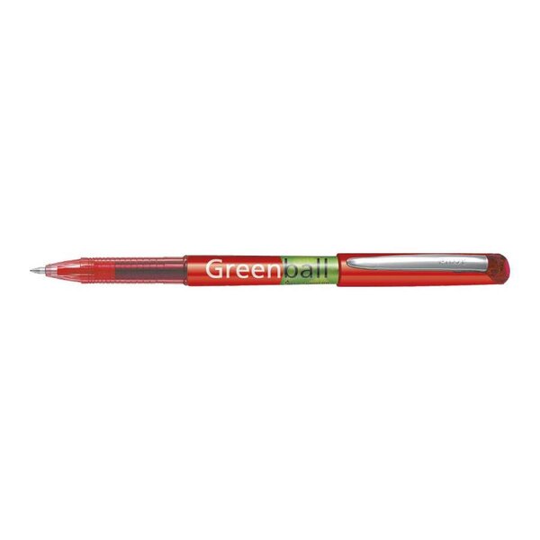 Stylo roller à encre liquide GREENBALL 7 Pointe Moyenne Rouge x 10 PILOT