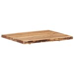 vidaXL Dessus de table Bois d'acacia massif 80x(50-60)x3 8 cm