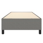 vidaXL Cadre de lit Gris foncé 100 x 200 cm Tissu