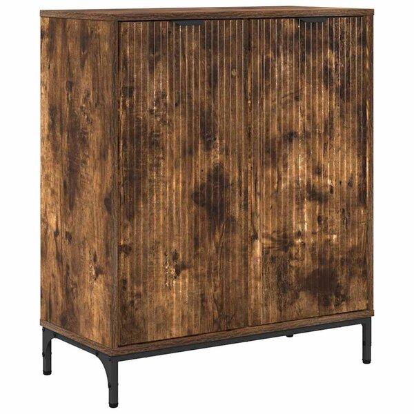 vidaXL Buffet Chêne fumé 69 5 x 33 x 82 cm Bois d'ingénierie