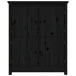 vidaXL Buffet Noir 83x41 5x100 cm Bois massif de pin