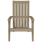 vidaXL Chaises de jardin Adirondack lot de 2 marron clair PP