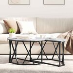 vidaXL Table basse Sonoma gris 80 x 80 x 42 cm