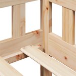 vidaXL Lit de jour avec tiroirs sans matelas 90x200 cm bois massif