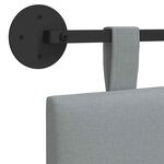 vidaXL Tête de lit suspendue Gris clair Tissu