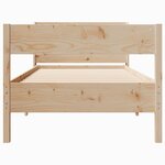 vidaXL Cadre de lit sans matelas 75x190 cm bois de pin massif