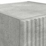 vidaXL Meuble TV mural Béton 30 x 31 x 80 cm Bois d'ingénierie