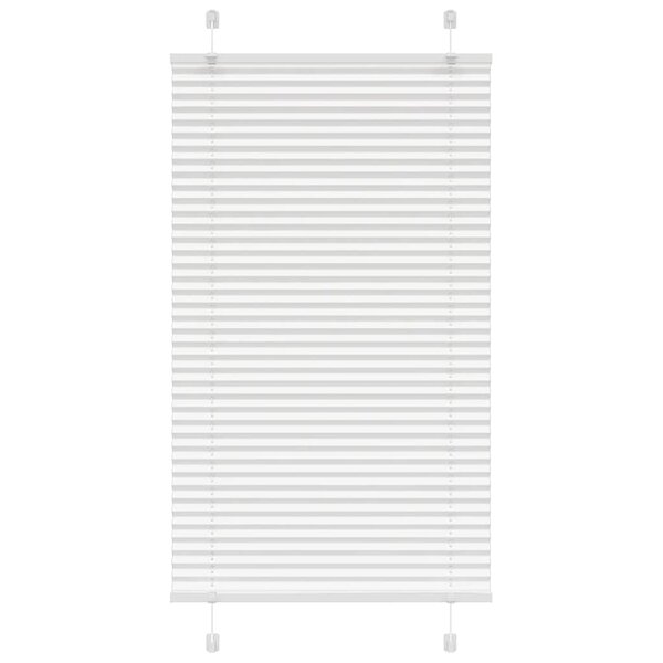 vidaXL Store plissé blanc 80x100 cm largeur du tissu 79 4 cm polyester