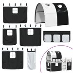 vidaXL Lit mezzanine enfants avec tunnel sans matelas 90x190 cm