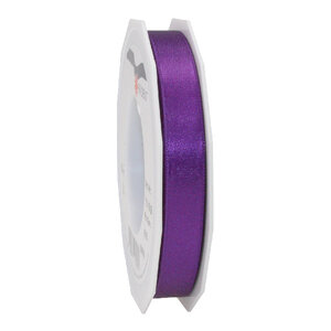 Satin double face 25-m-rouleau 15 mm violet