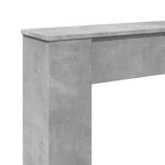 VidaXL Cadre de cheminée gris béton 100x20x100 cm bois d'ingénierie