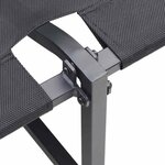 vidaXL Canapé de jardin avec coussin Marron 200.5 x 70 x 85.5 cm Métal