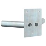 vidaXL Support de mât de drapeau Argent 11.5 x 7.5 cm Acier