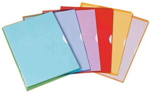 Sachet de 10 pochettes-coin Fard'liss jaune en PVC 20/100e OXFORD