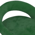 Vidaxl tabourets de bar 2 pcs vert foncé velours