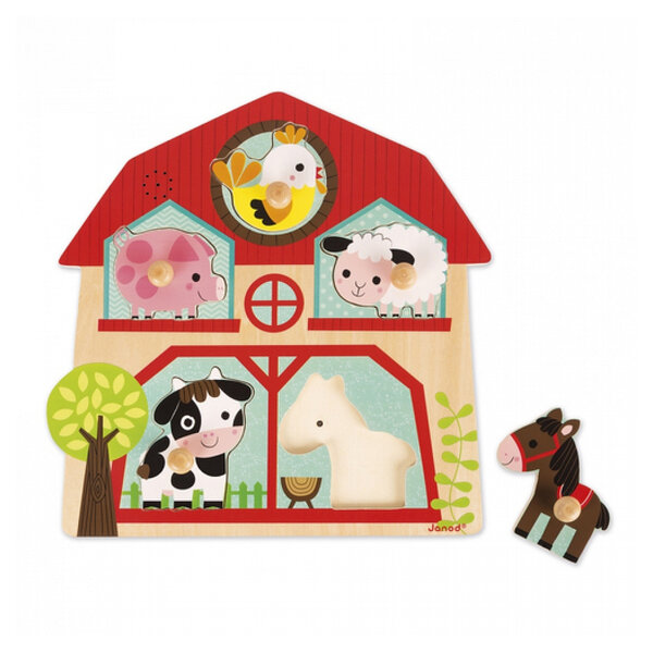JANOD Puzzle Musical Les Copains de la Ferme