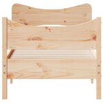 vidaXL Cadre de lit sans matelas 90x190 cm bois de pin massif