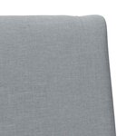 vidaXL Tête de lit capitonnée Gris clair 75 cm Pin massif