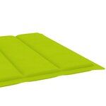 vidaXL Chaise longue de jardin avec coussin Bois d'acacia solide