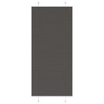 vidaXL Store plissé noir 95x200 cm largeur du tissu 94 4 cm polyester