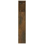 vidaXL Armoire de tête de lit Chêne fumé 180x18 5x104 5 cm