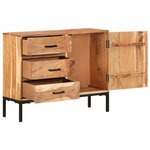 vidaXL Buffet 88x30x73 cm Bois d'acacia massif