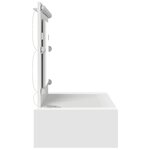 vidaXL Table de Toilette Blanc 100 x 40 x 70 cm Bois d'ingénierie