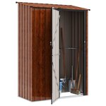 vidaXL Cabanons de jardin Marron 140 5 x 74 x 200 cm Métал
