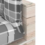 vidaXL Canapé palette de jardin 2 places et coussins pinède