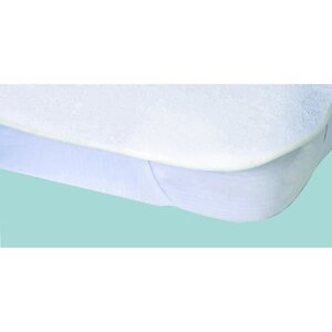 Protège-matelas Alese imperméable 80 x 190 cm blanc