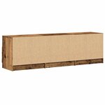 vidaXL Meuble TV vieux bois 150x33 5x45 cm bois d'ingénierie
