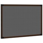 vidaXL Moustiquaire extensible pour fenêtres Marron (75-143)x50 cm